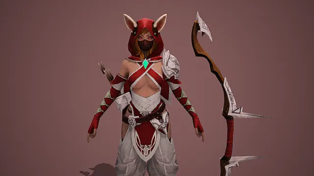 Nerisa    韩风游戏战斗角色性感美女带武器