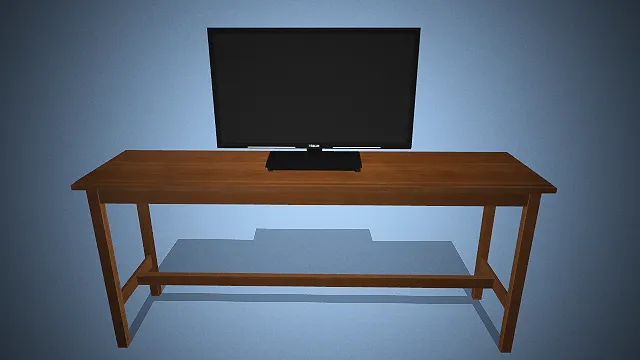 一个现代简约风格的3D模型