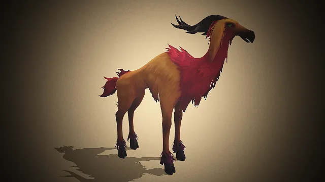 奇幻风格  魔羊  游戏奇幻生物  游戏模型