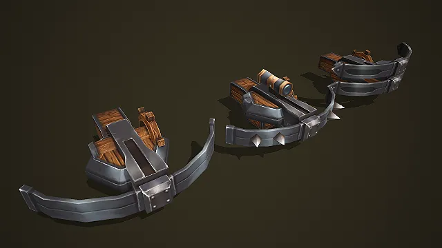 复古海盗风多形态炮艇 3D 模型