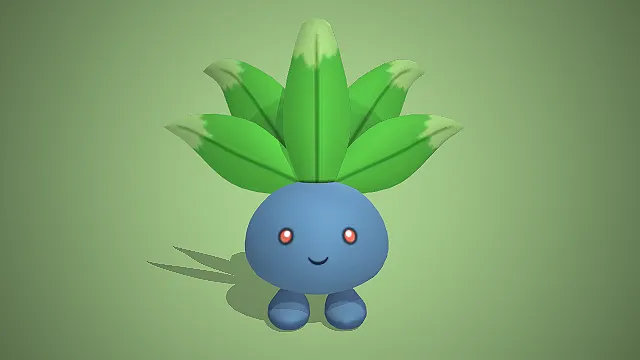 走路草  宝可梦  草毒属性  卡通形象  呆萌