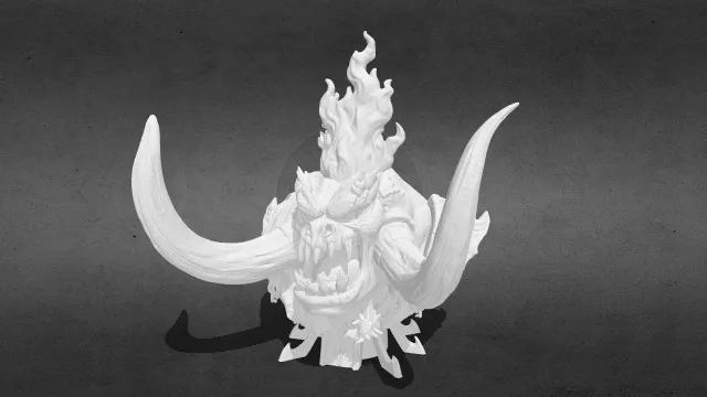 恶魔领主玛诺洛斯头像stl.stl
