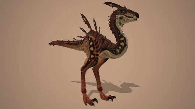 被削弱的迅猛龙恐龙动物远古生物