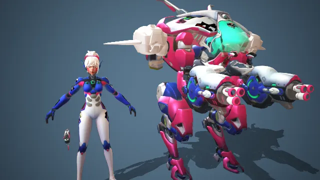 守望先锋D.Va 守望先锋2  守望先锋归来  游戏角色 高精度模型