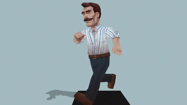 90年代爸爸雕像摆件模型人物角色