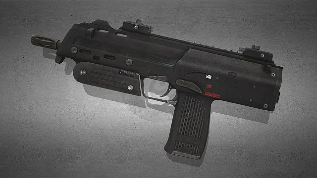 战术冲锋枪  现代军事风  近距离压制武器  侧置弹匣仓