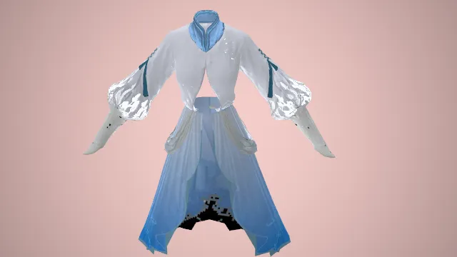 顾清寒 皮肤 服饰 pbr模型 游戏模型
