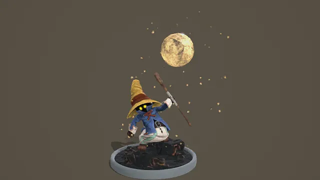 3D卡通风格奇幻人形模型，创意设计（3D人物、卡通风格、神秘奇幻风，角色设计主题）