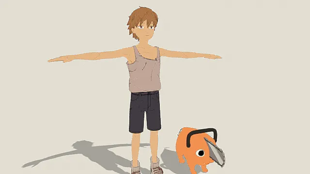 电锯人题材场景电次与波奇塔模型