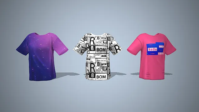 渐变星空  短袖T恤  休闲百搭  潮流穿搭