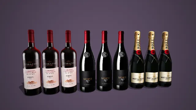 多品类高端酒类瓶身套装 3D 模型