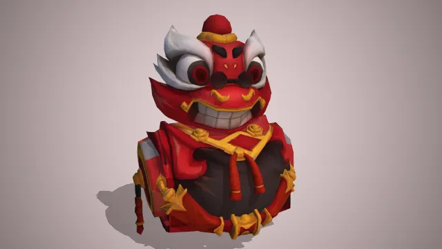 红色年兽玩偶玩具