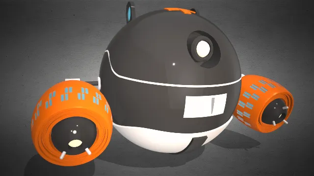 未来科技迷你机器人黑色麦克风驱动器