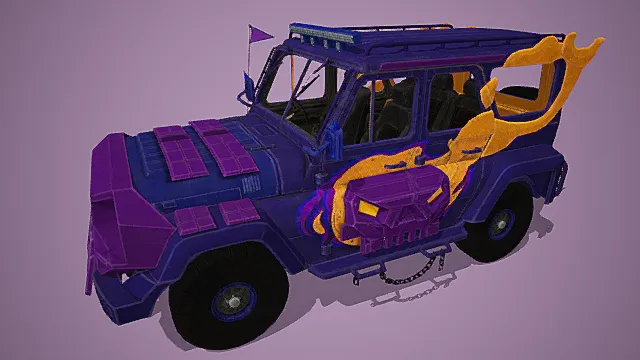 Pubg Mobile：魔法 Pumbkin （Lv3） UAZ  越野车模型
