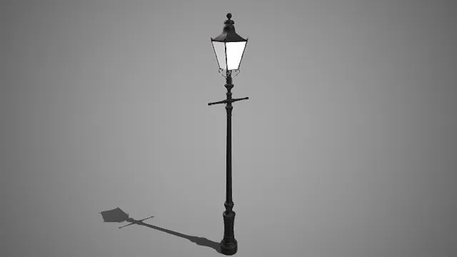 欧式复古风格  黑色街灯  八角形灯罩  分段式造型  雕花纹理  装饰灯具  