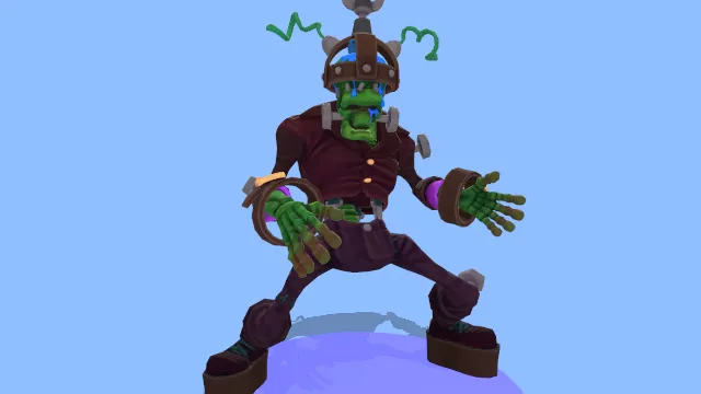 僵尸姿势角色模型手办