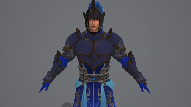 沧蓝锐将·俊逸型阵营先锋套装