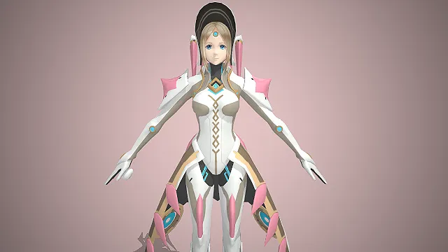 机甲少女  未来科技风  紧身战斗服  科幻法师