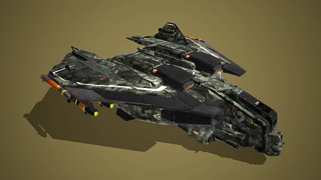 A-30科幻宇宙飞船攻击舰3D模型