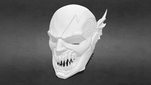 闪电恶魔头盔stl.stl
