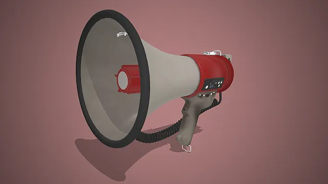 手持扩音器  大口径喇叭  多功能按键  便携扩音设备