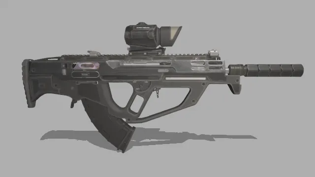 写实风格  军事主题  3d枪械  突击步枪  枪械设计