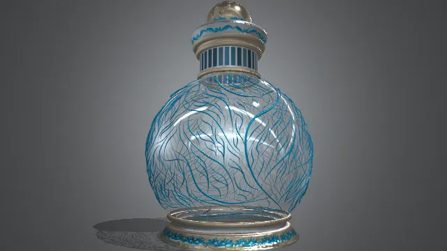 魔法萤火虫容器透明玻璃瓶花纹装饰