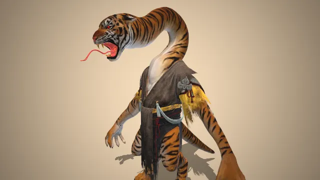 黑神话  蛇捕头  游戏建模  妖怪  角色