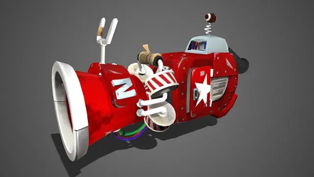 红装  趣味  新型武器  带白星标识  卡通  机械风  发射装置模型