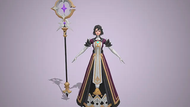 魔导法袍  法师神官  紫晶星杖  星核元素