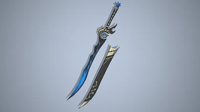 星纹太刀  星核护手  游戏道具  雷纹刃身