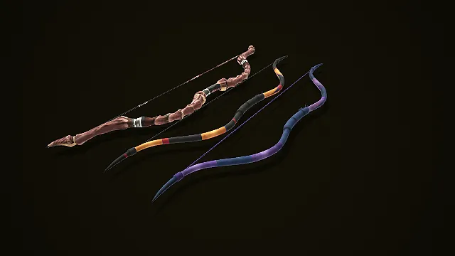 古风炫彩装饰弓箭套装：幻纹异饰传统弓箭组合模型