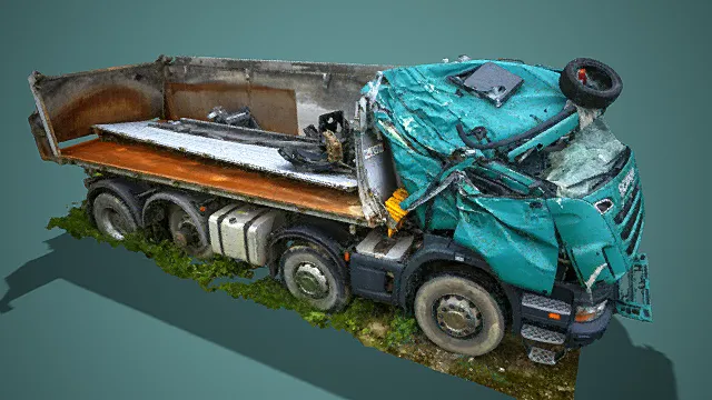 运气不好的失事卡车 3D模型