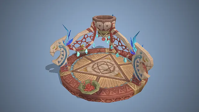  萨满风格  魔法混搭  部落场景  木质编织