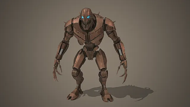 锈铁利爪机甲模型