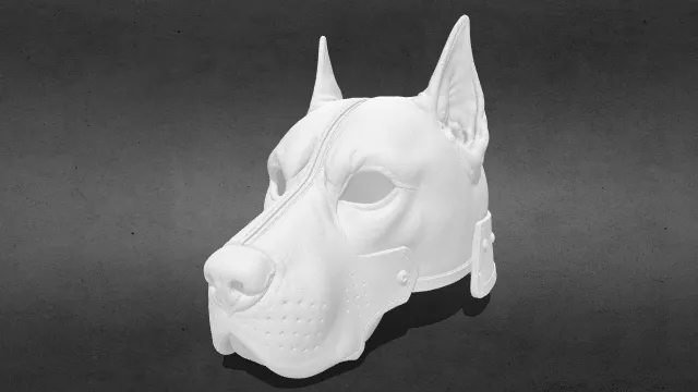 杜宾犬头盔stl.stl