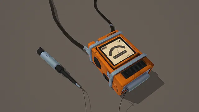 科幻探索风格便携探测仪模型
