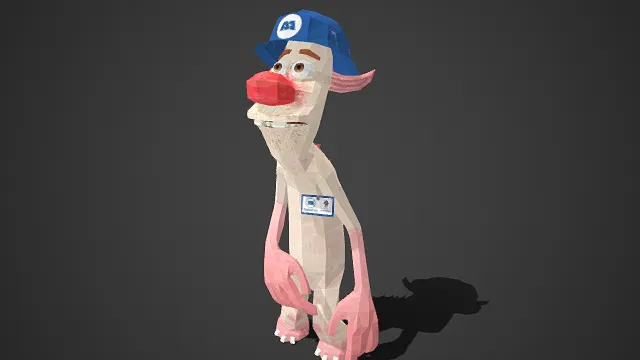 卡通  低模  怪物角色  童趣质感  风格诙谐  尖爪