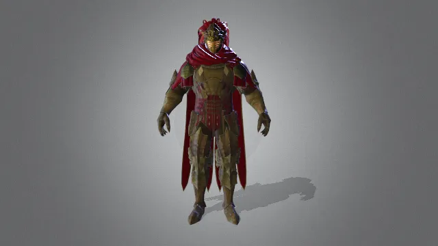 游戏模型 人物模型 古代战士 游戏皮肤