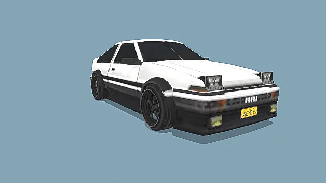 交通工具  简易模型 汽车 AE86 