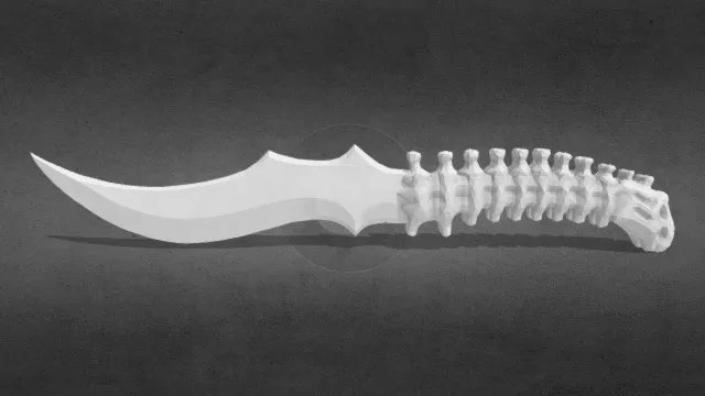 一柄骨刀匕首_obj.obj