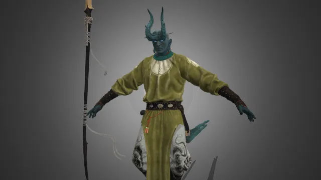 黑神话  小黄龙  妖怪  游戏模型  建模