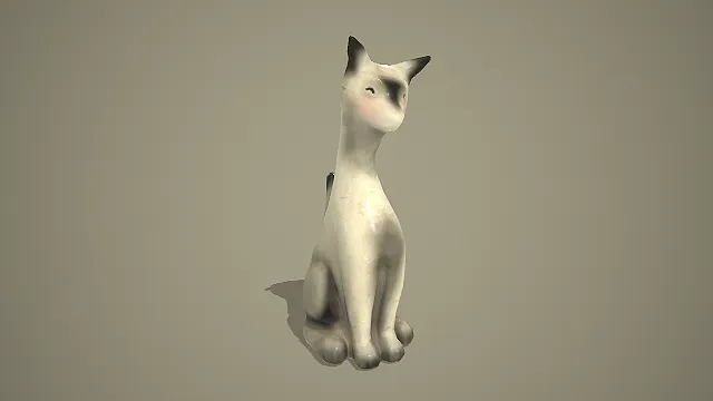  犬坐姿装饰摆件