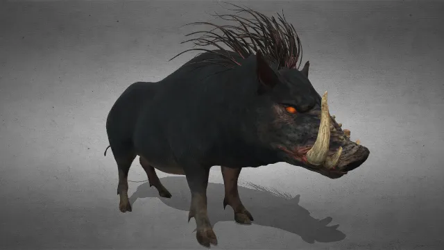 黑神话  猪八戒猪形态  动物  游戏模型  妖怪