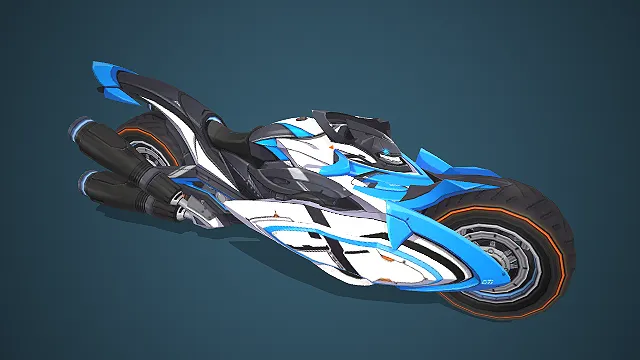 布洛尼亚载具  科幻机甲风  摩托载具  流线型车身