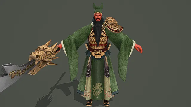 青甲关圣·忠义型古风武圣套装