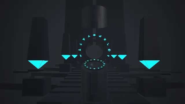 未来科幻传送门场景建筑