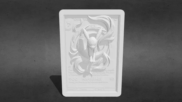 月亮伊布 TCG 卡牌浮雕stl.stl