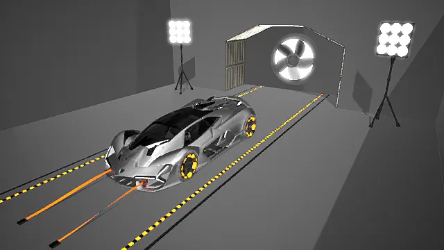 兰博基尼 Terzo Millennio 风洞3D模型