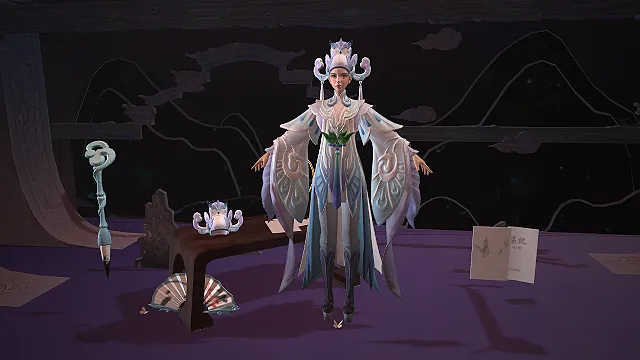 《王者荣耀》中法师英雄上官婉儿的 “梁祝” 皮肤3D模型